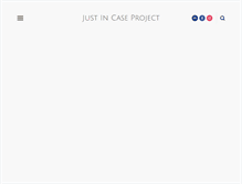 Tablet Screenshot of justincaseproject.com